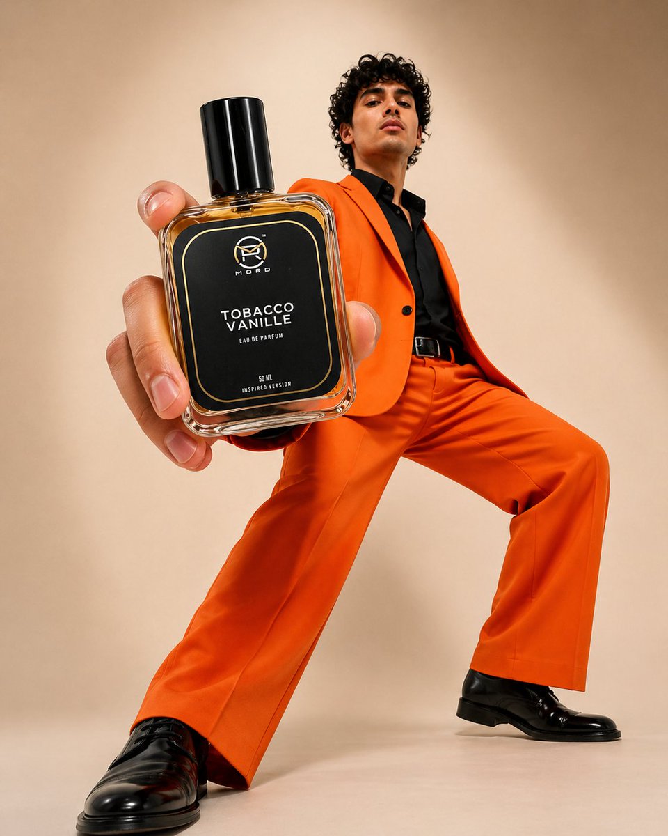 Luxury Perfume Fashion Mockup AI image template preview