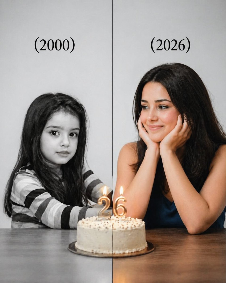 Split-Time Birthday Portrait example 2
