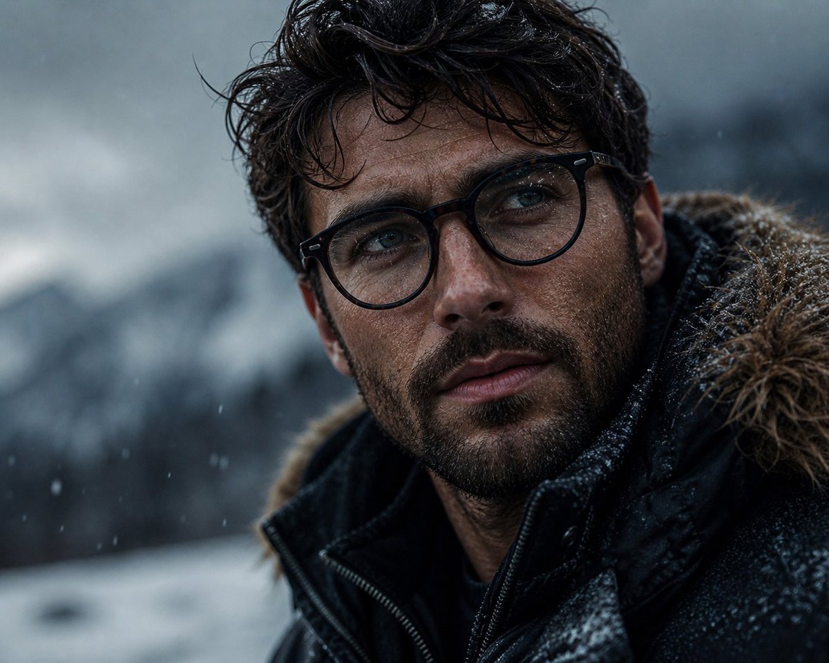 Cinematic Winter Portrait example 2