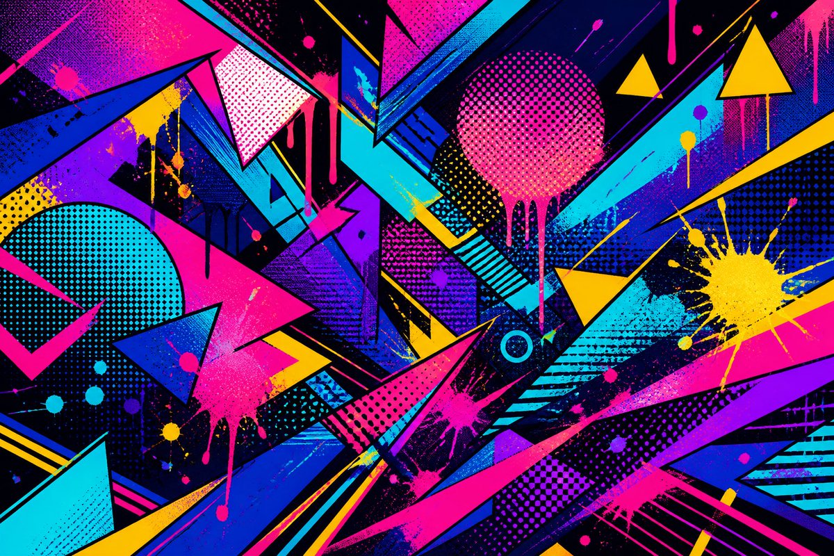 Pop Art Street Abstract Background example 2
