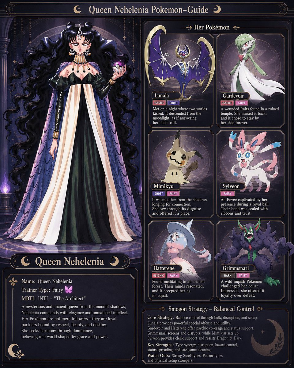 Pokémon and Sailor Moon Trainer Style AI image template preview