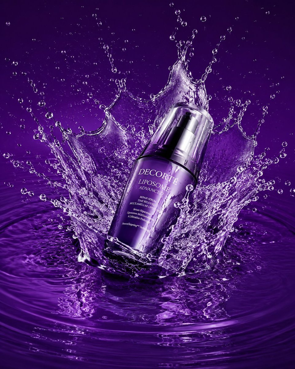 Luxury Skincare Product Advertisement AI image template preview