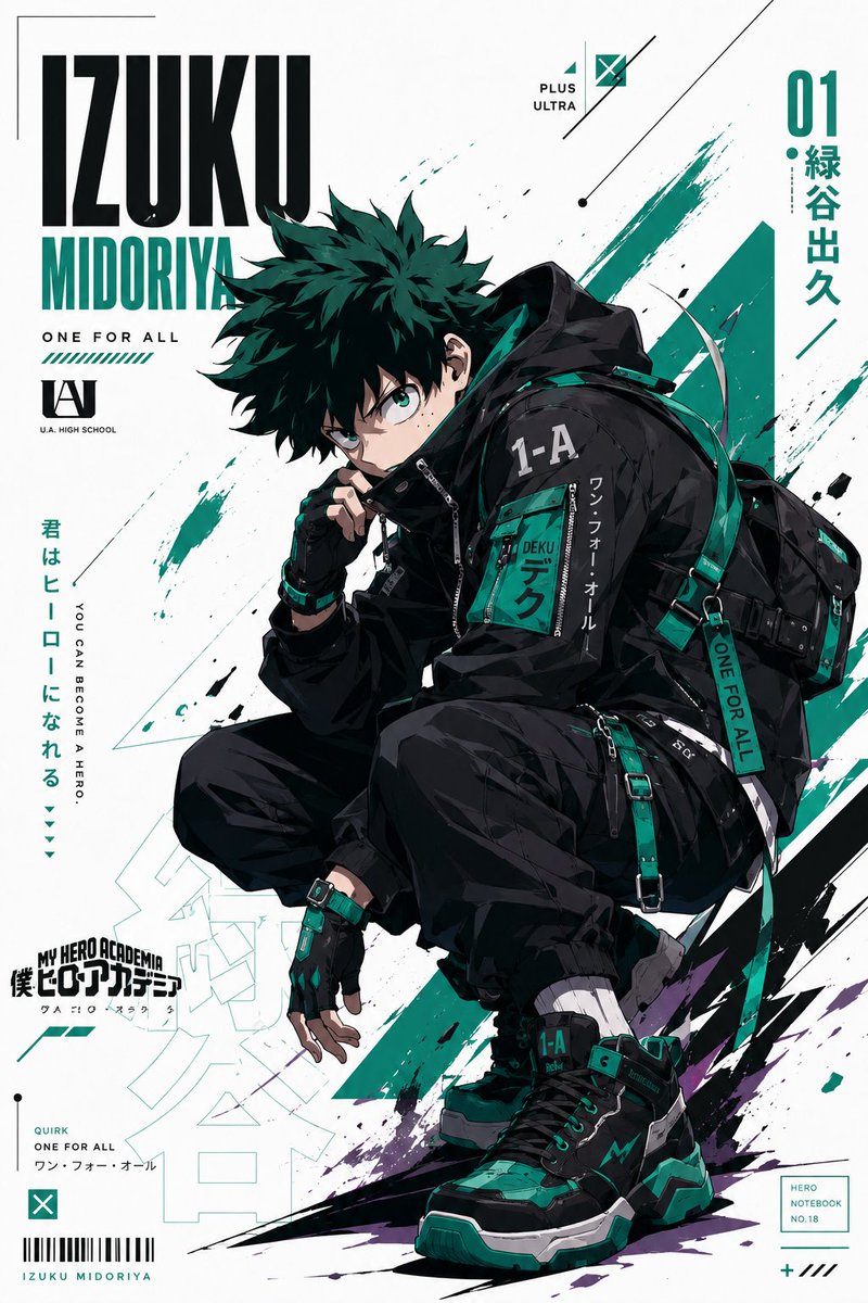 Anime Techwear Character Poster example 2