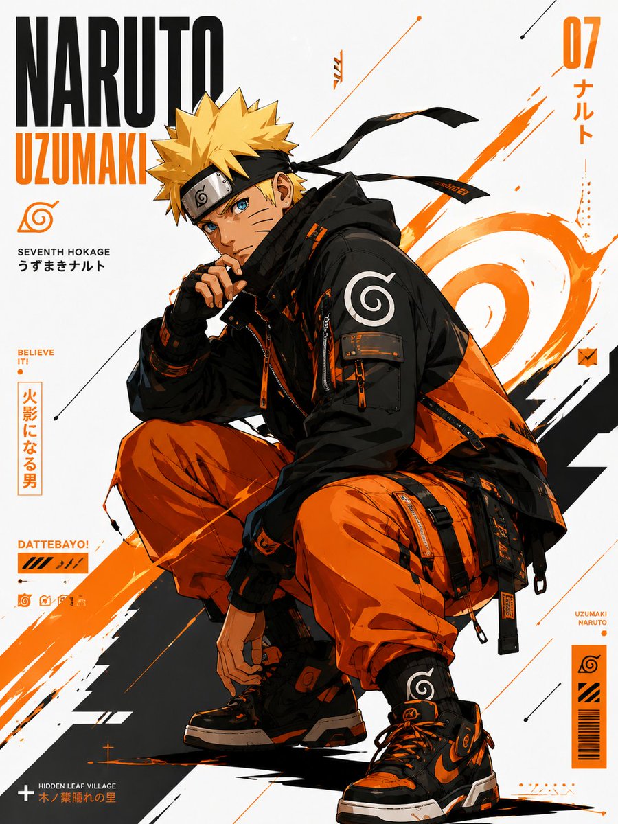 Anime Techwear Character Poster example 4