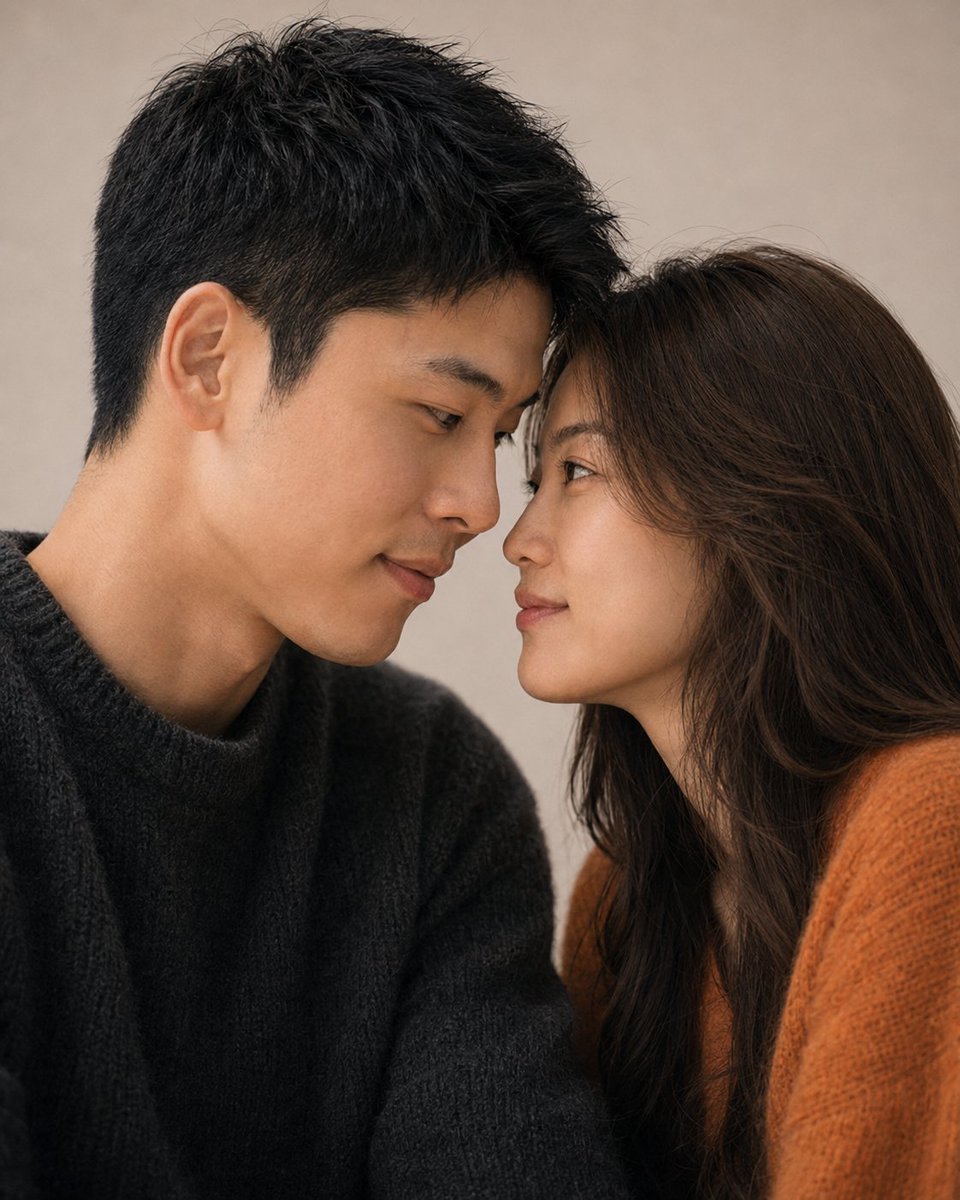 Korean Magazine Style Couple Portrait example 3