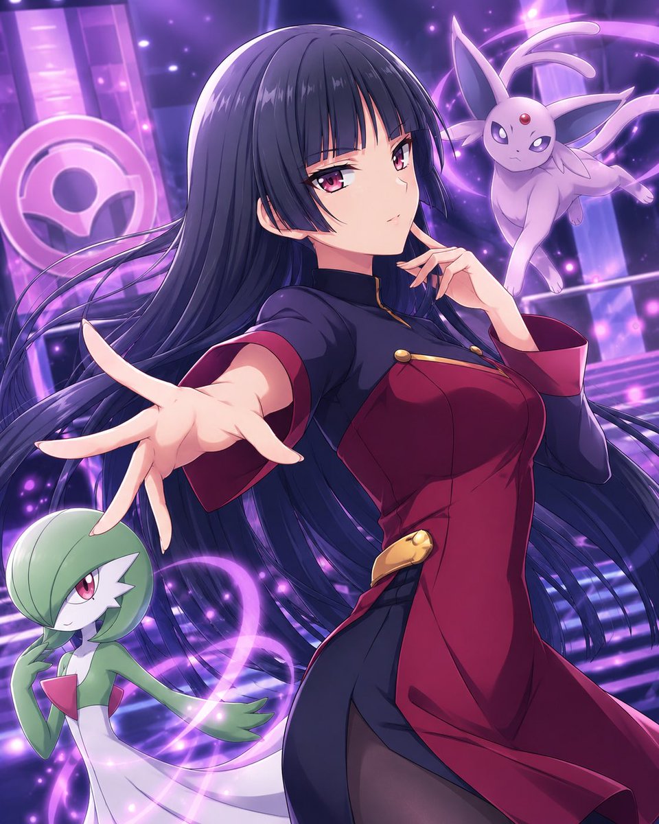 Psychic Trainer Anime Battle Art AI image template preview