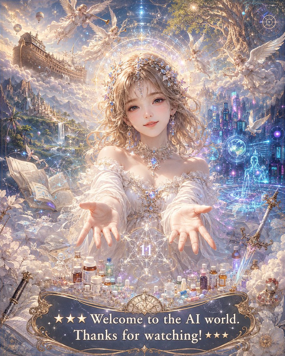 Angelic Anime Mercy Scene AI image template preview