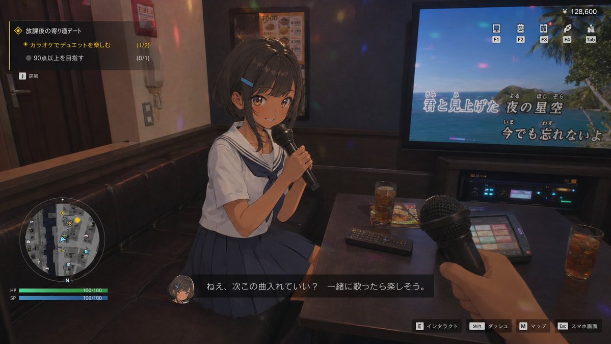 3D Anime RPG Gameplay Screen AI image template preview