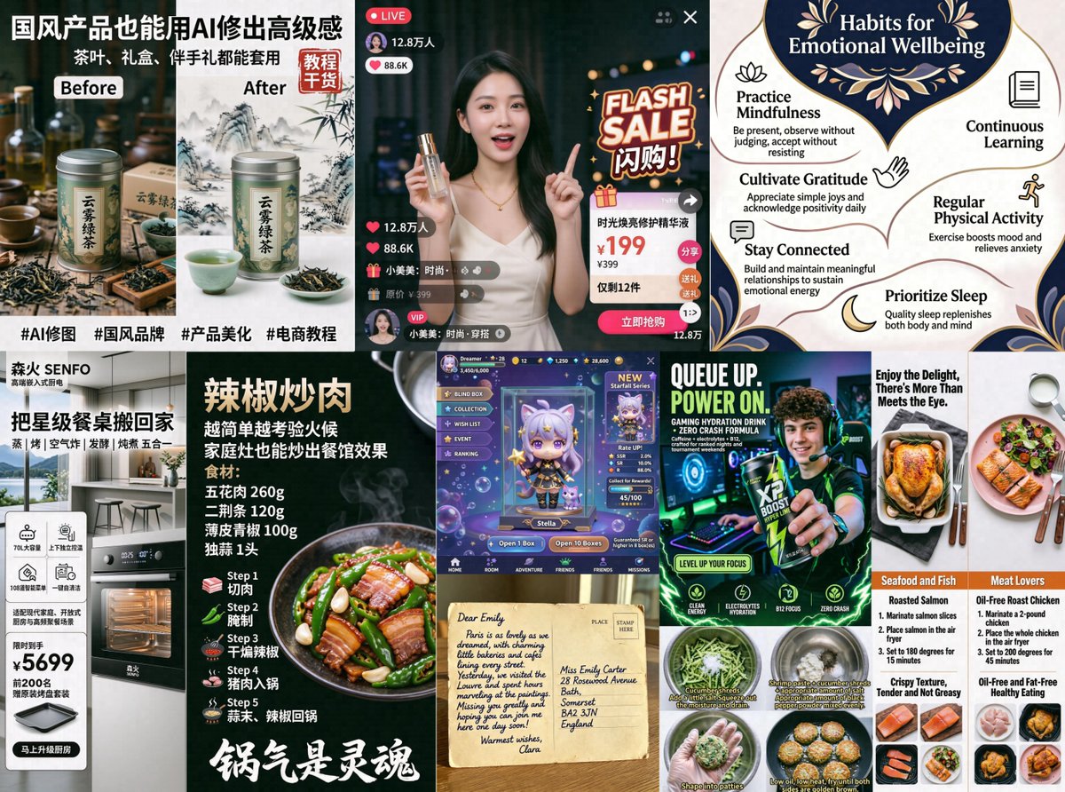 AI Ad and Infographic Capability Collage AI image template preview