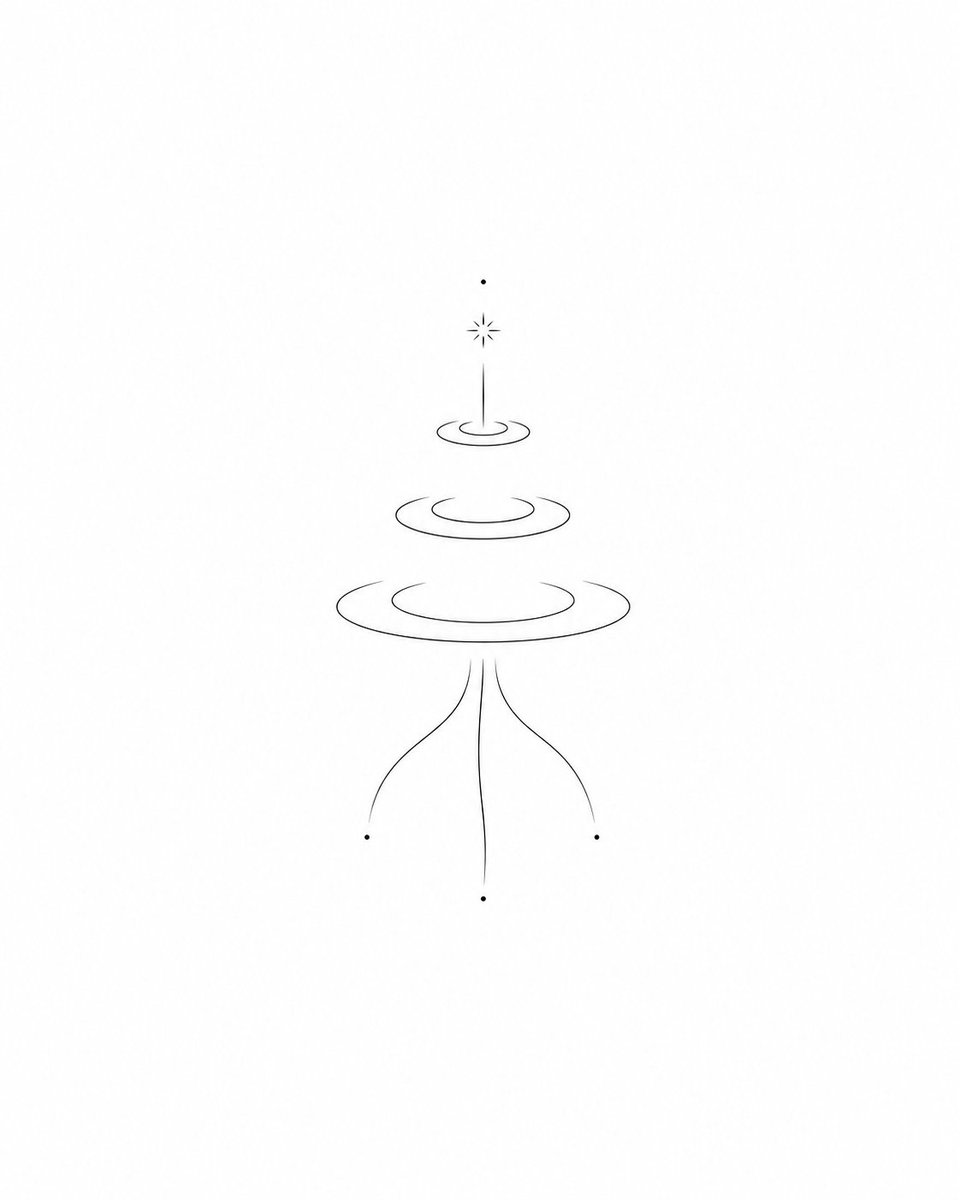 Minimalist Symbolic Tattoo Design AI image template preview