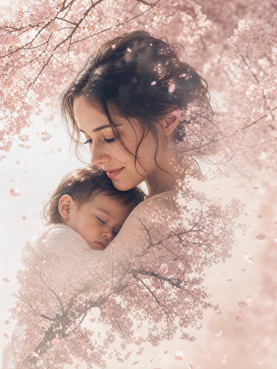 Double Exposure Nature Portrait AI image template preview