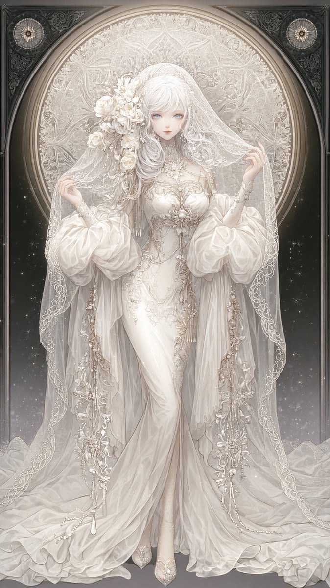 Ivory Garment Goddess AI image template preview
