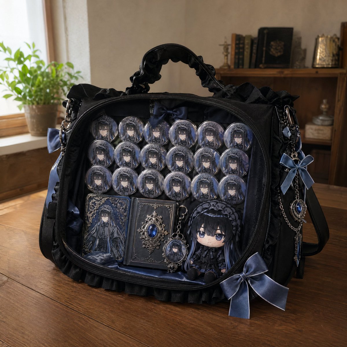 Anime Ita-bag Mockup AI image template preview