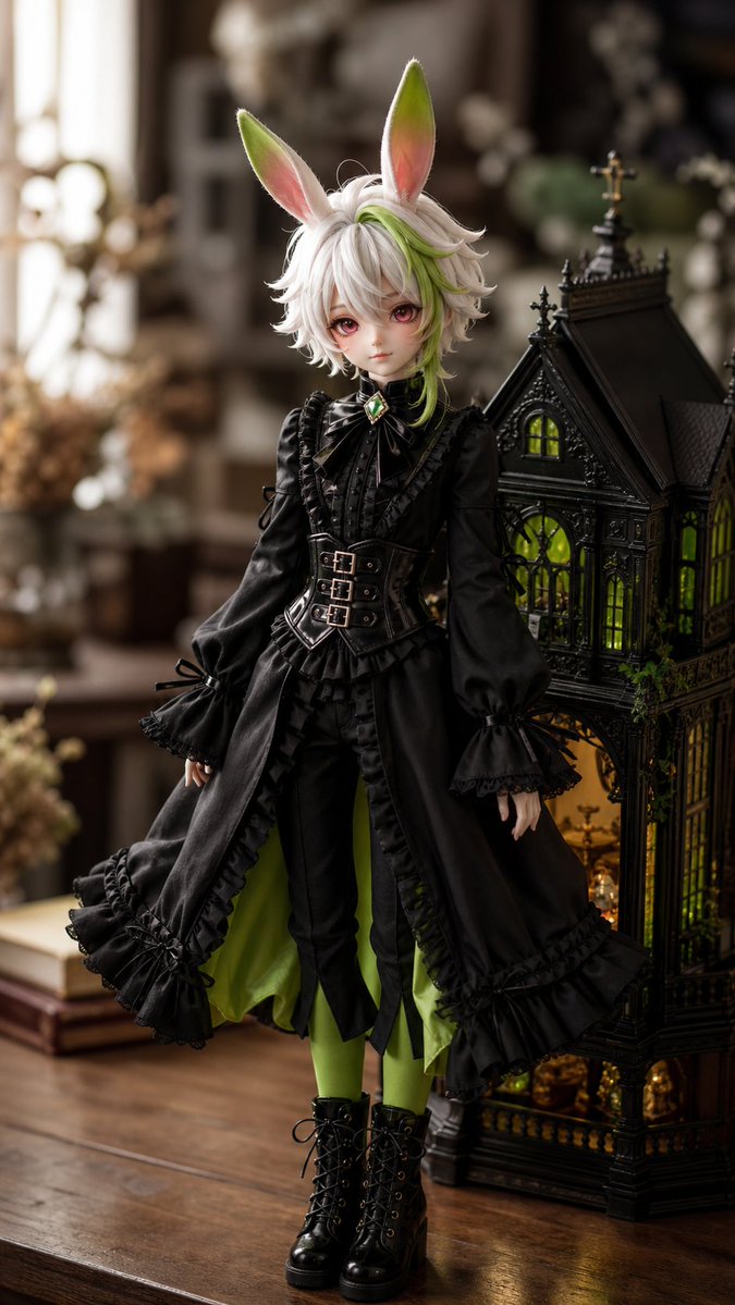 Ball-Jointed Doll Character Transformation AI image template preview