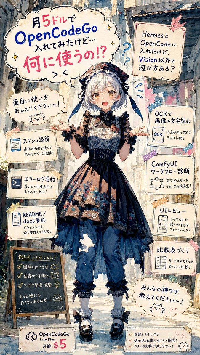 Anime OpenCodeGo Use-Case Poster AI image template preview