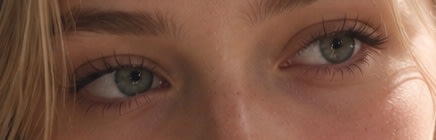 Photorealistic Close-Up Eyes AI image template preview