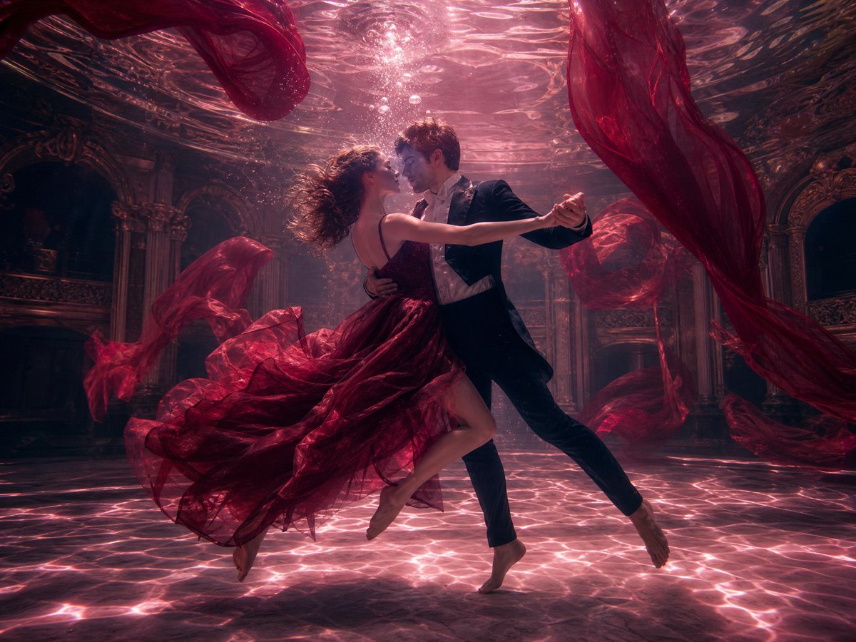Atmospheric Underwater Photography Template AI image template preview
