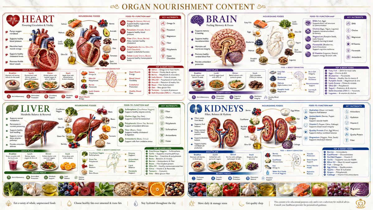 Human Organ Health Infographic AI image template preview