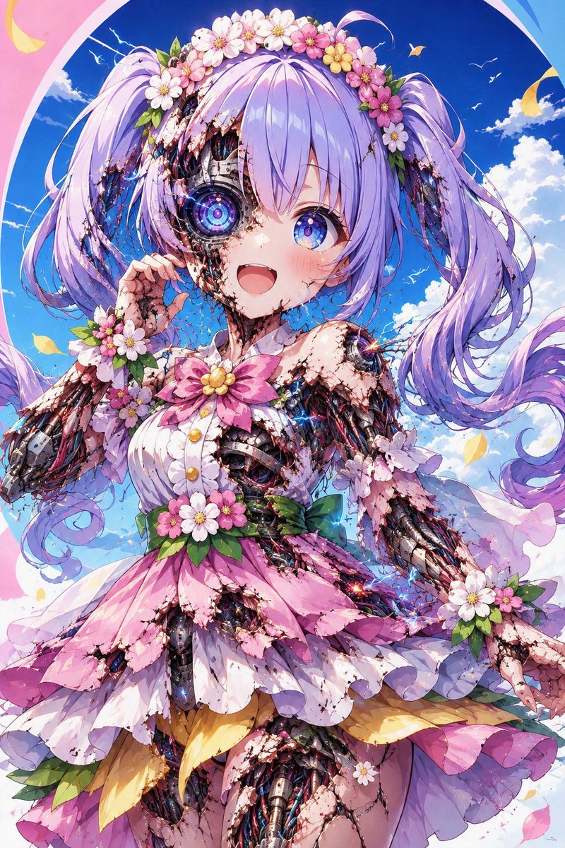 Multi-Layered Cyborg Transformation Prompt AI image template preview