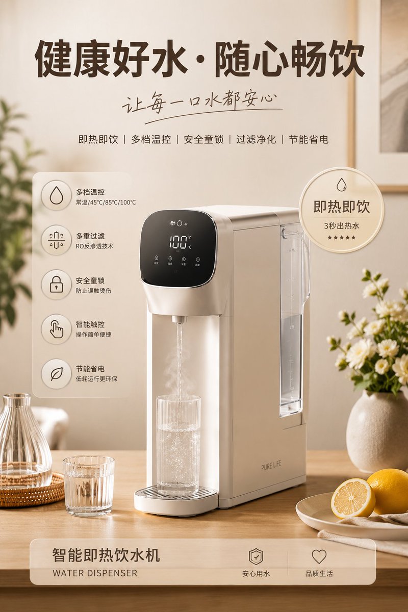 Home Appliance Commercial Poster AI image template preview