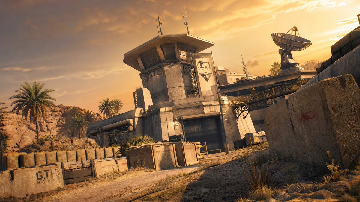 Desert Military Outpost AI image template preview