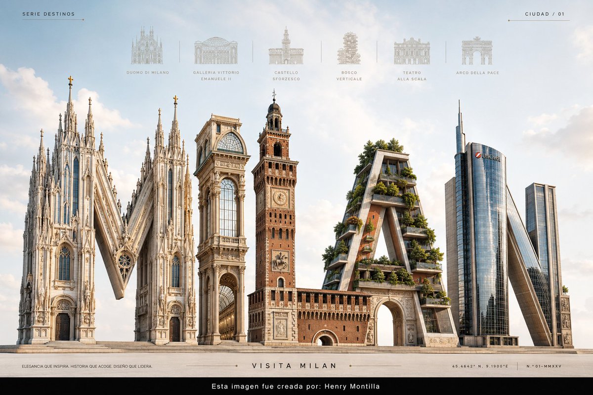 Luxury Milan Typographic Travel Poster AI image template preview