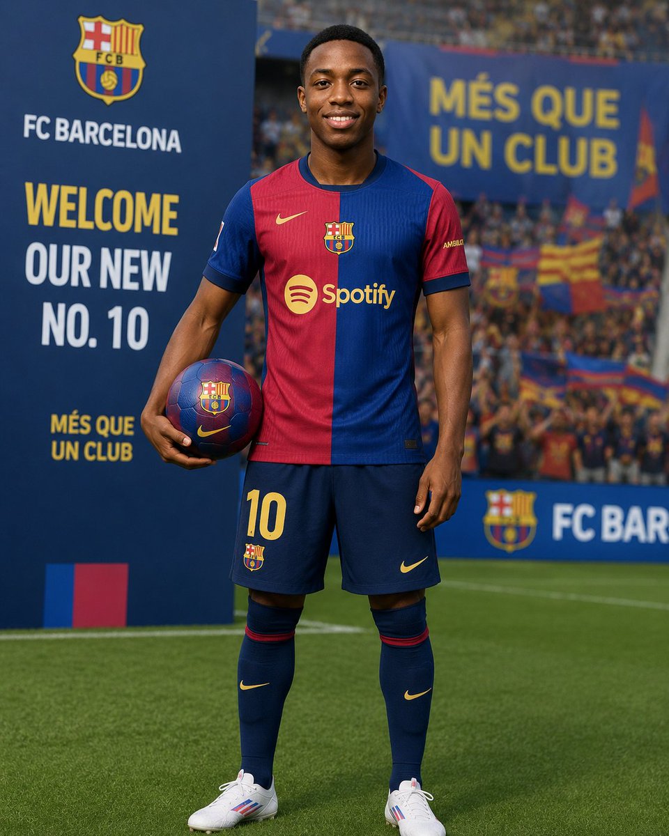 Football Player Signing Presentation AI image template preview