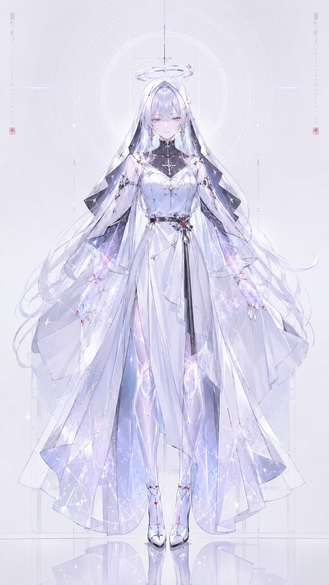 Celestial Gacha Angel Character AI image template preview
