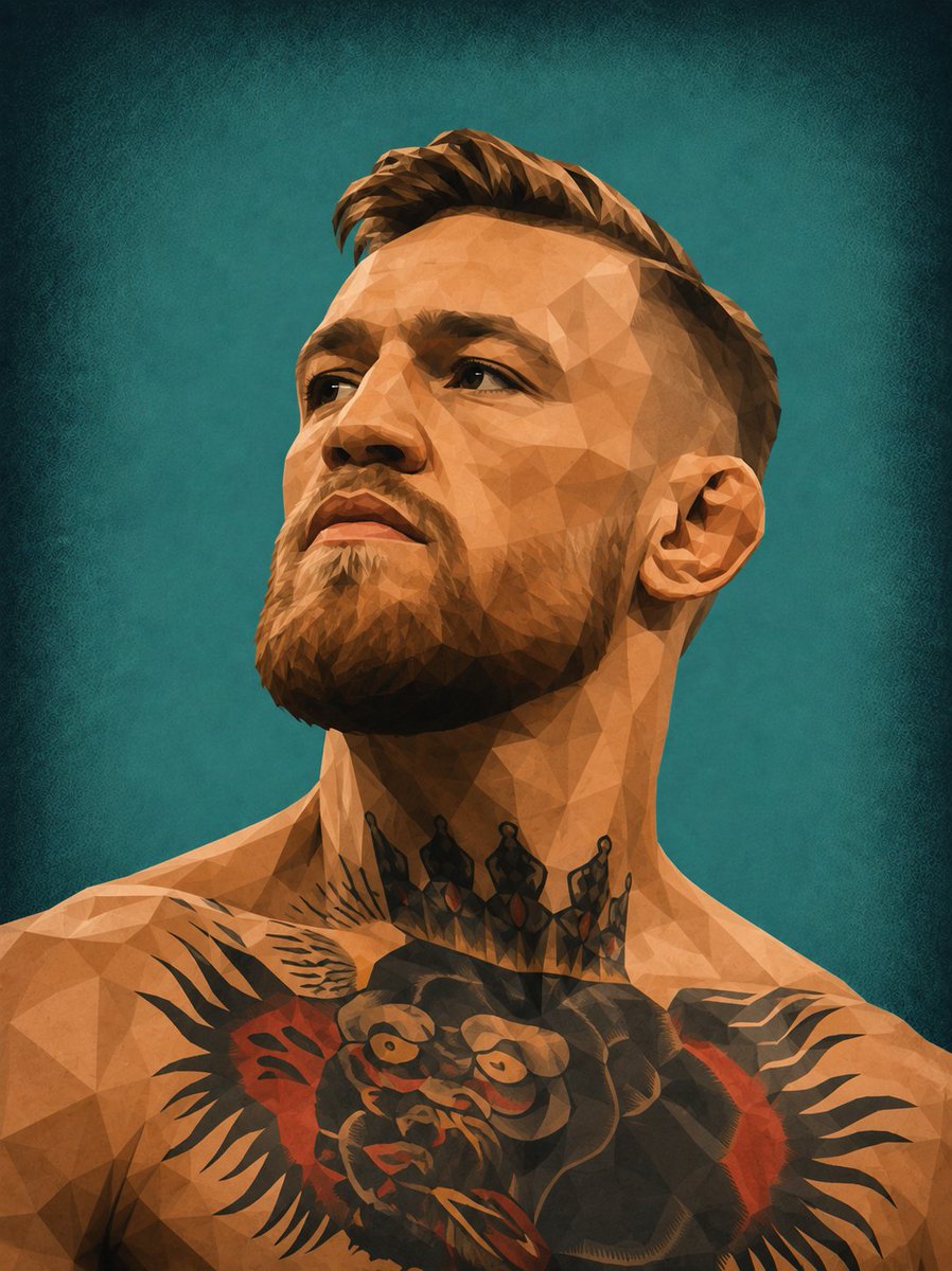 Low-Poly Geometric Celebrity Portraits example 3