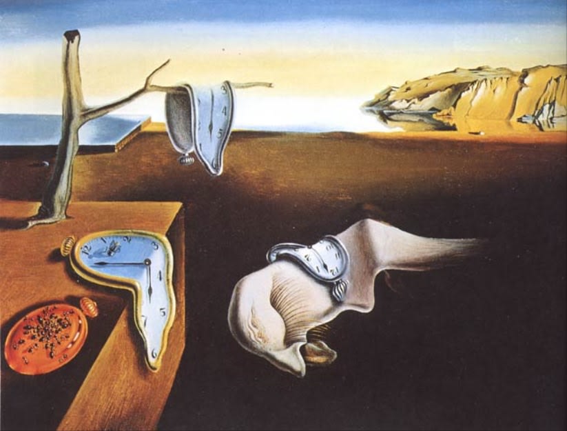 Surreal Melting Clocks Desert AI image template preview