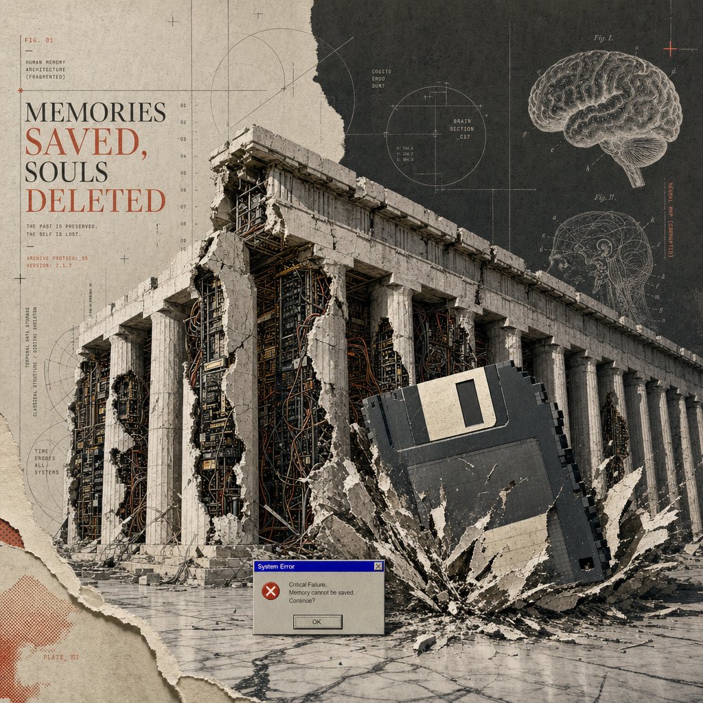 Surreal 404 Renaissance Memory Collage AI image template preview