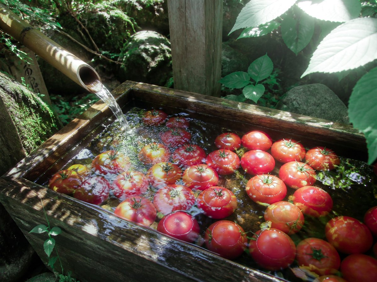 Forest Spring Tomatoes AI image template preview