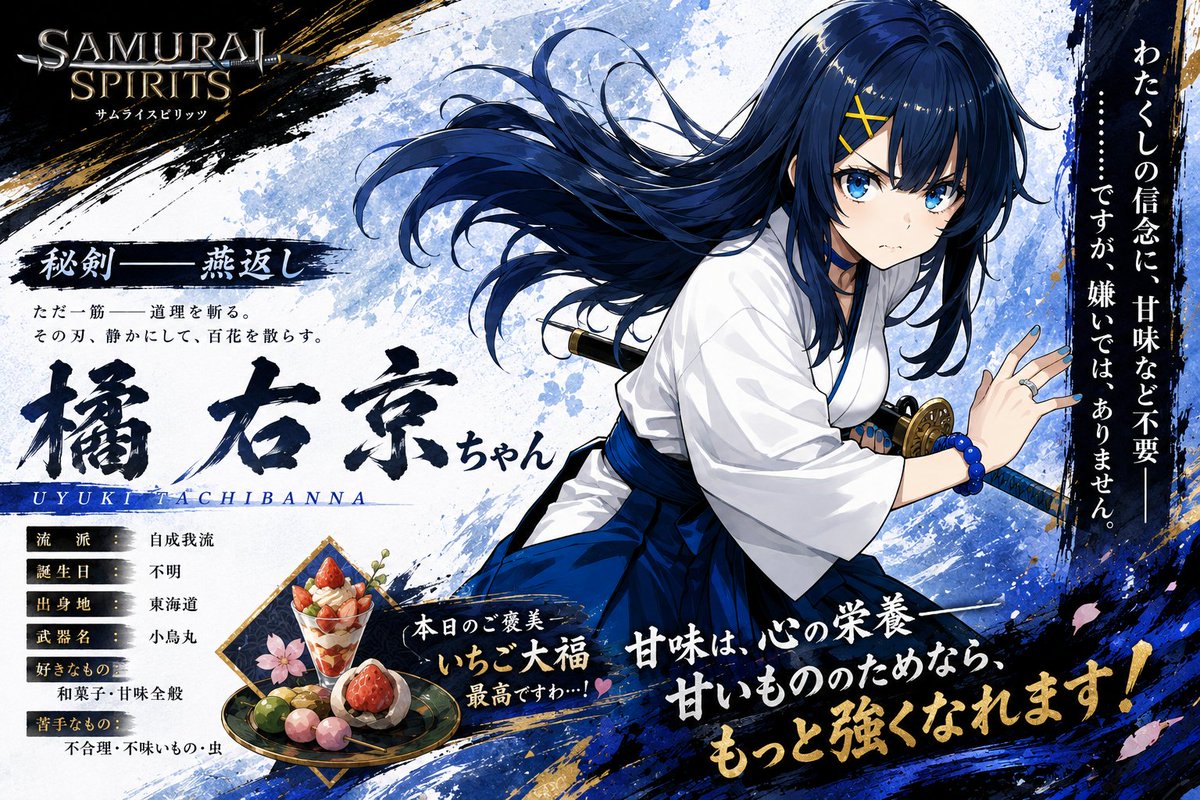 Anime Samurai Character Poster AI image template preview