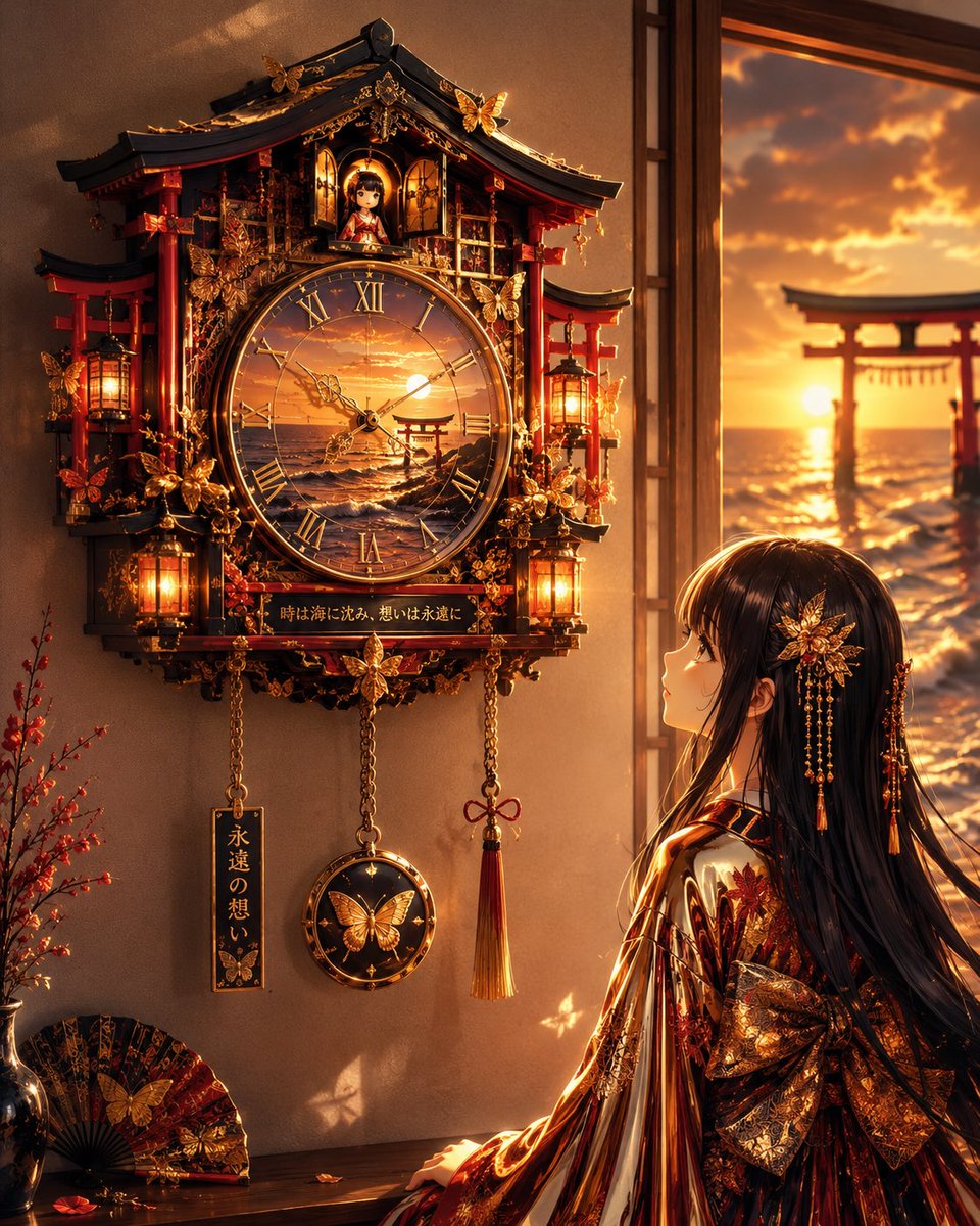 Illustration-to-Clock Transformation Prompt example 3