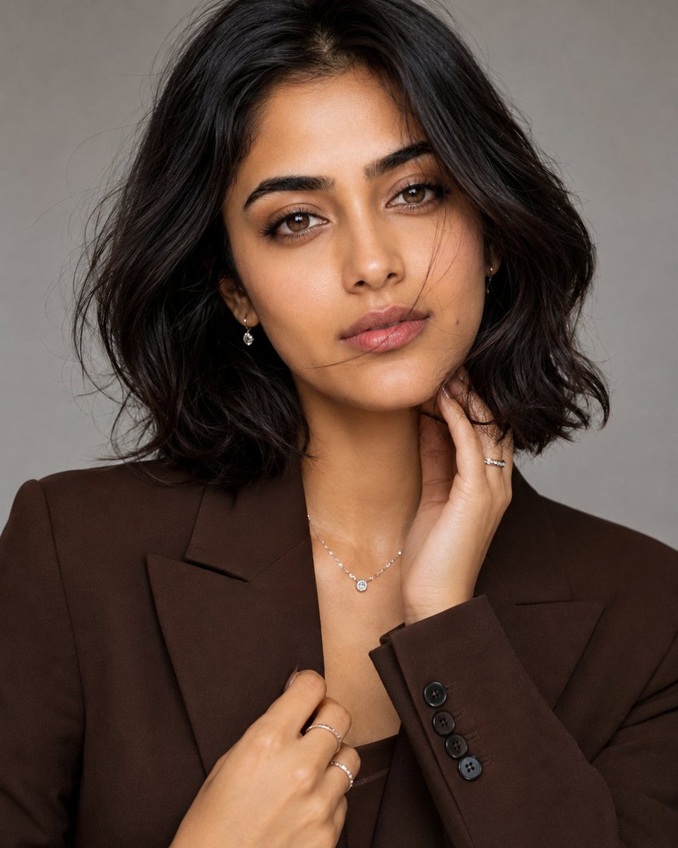 Professional Studio Beauty Portrait AI image template preview