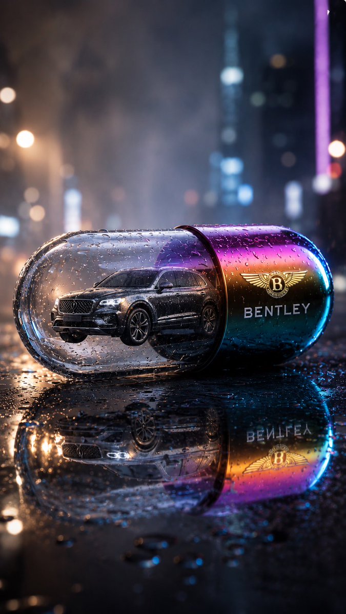 Bentley Capsule Luxury Ad AI image template preview
