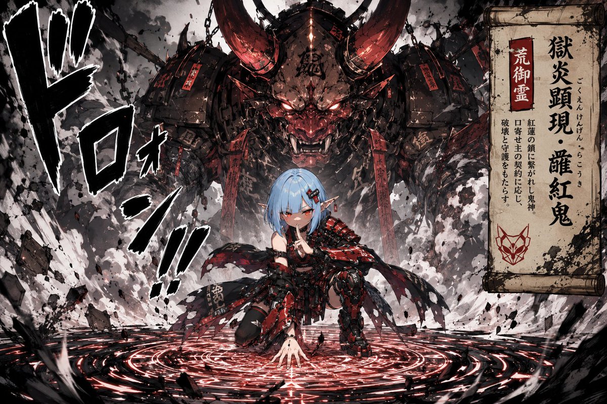 Summoning Jutsu i2i Manga Prompt AI image template preview
