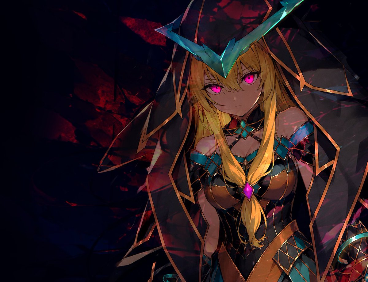 Dark Fantasy Anime Sorceress AI image template preview
