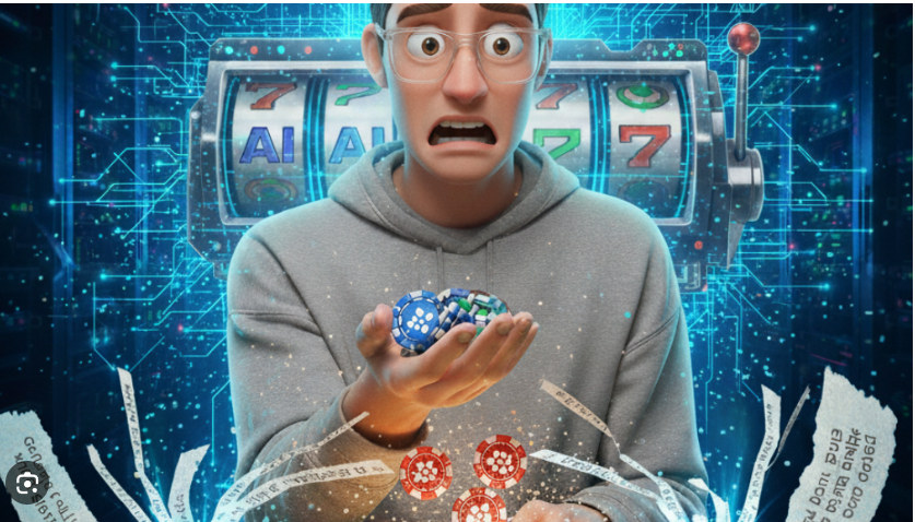 AI Slot Machine Anxiety AI image template preview