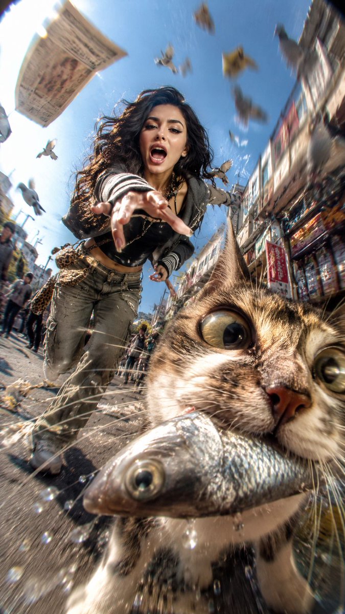 Hyper-Chaotic Japanese Digicam Snapshot AI image template preview