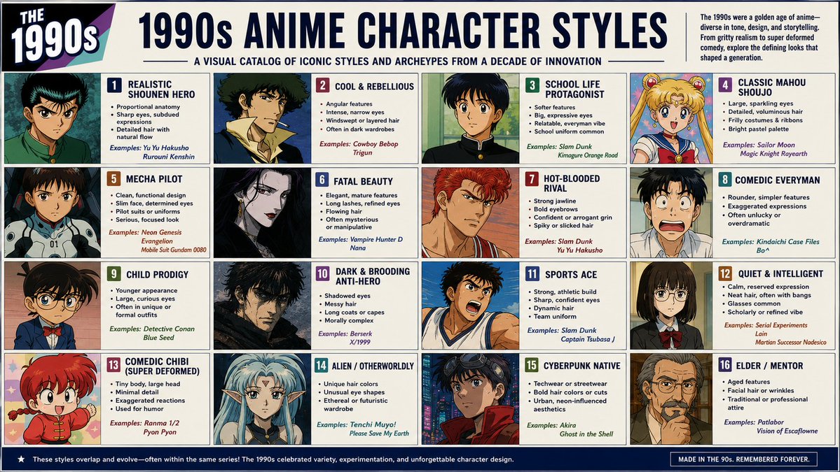 Anime Style Infographic Catalog AI image template preview