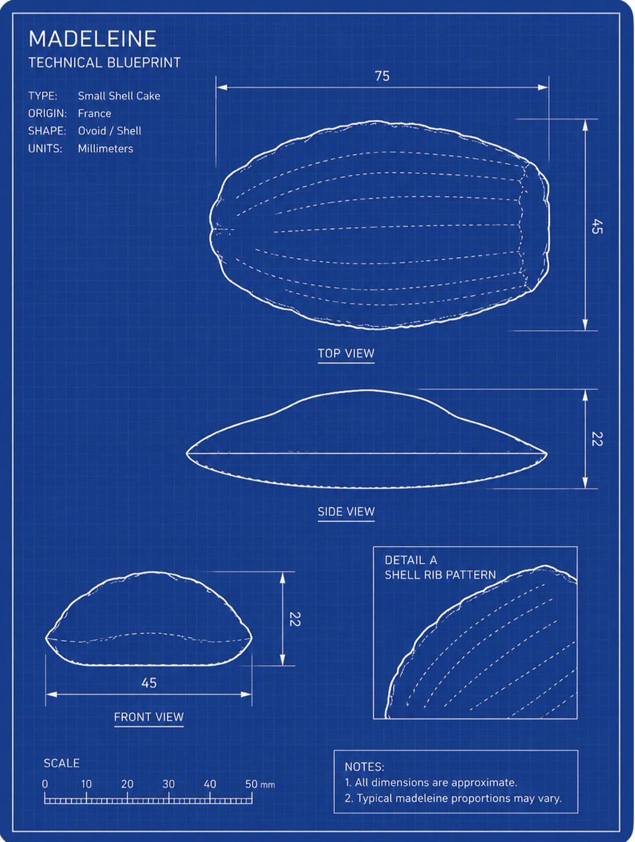 Madeleine Technical Blueprint AI image template preview