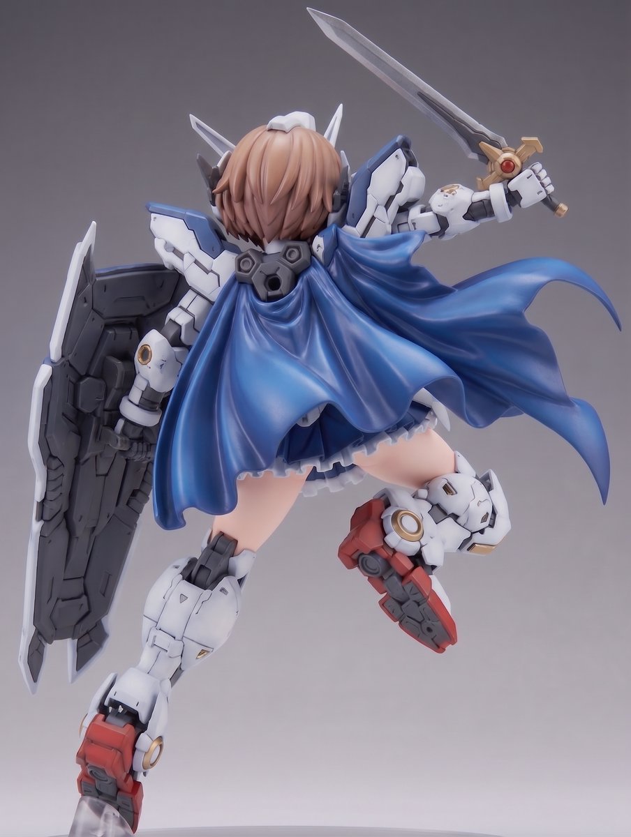 Mecha Girl Figure Product Render example 2