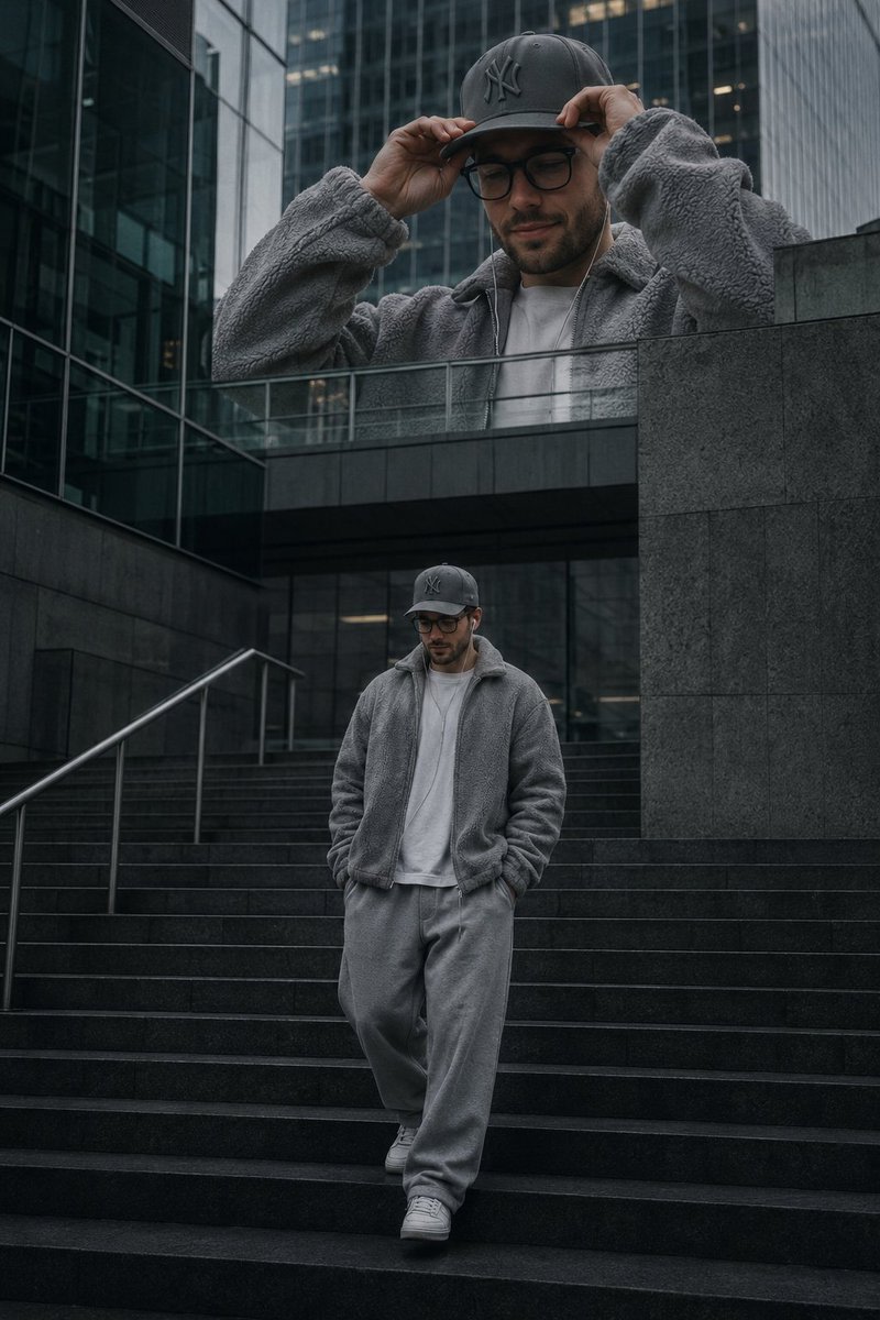 Luxury Streetwear Urban Editorial AI image template preview