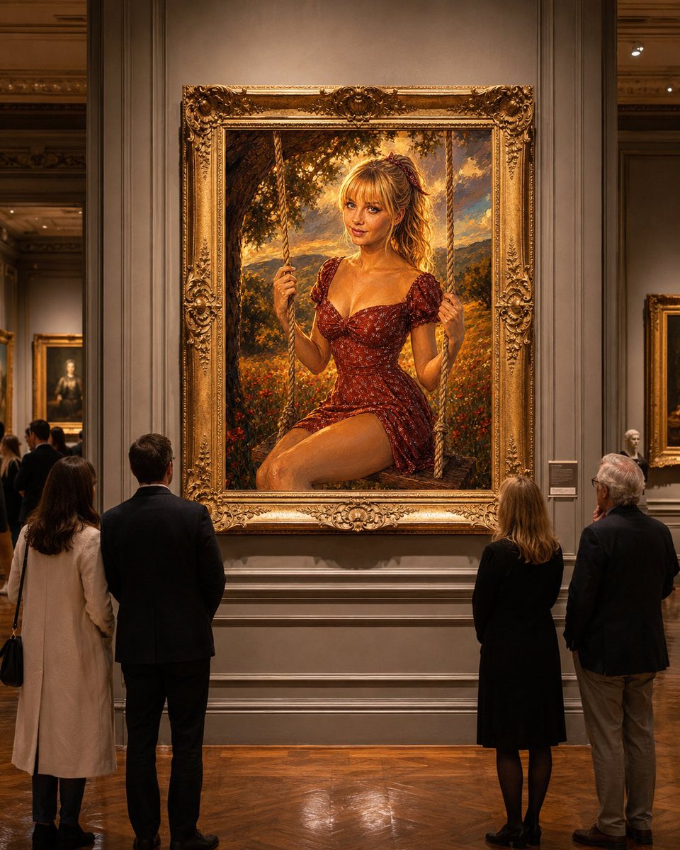 Museum Gallery Framing AI image template preview