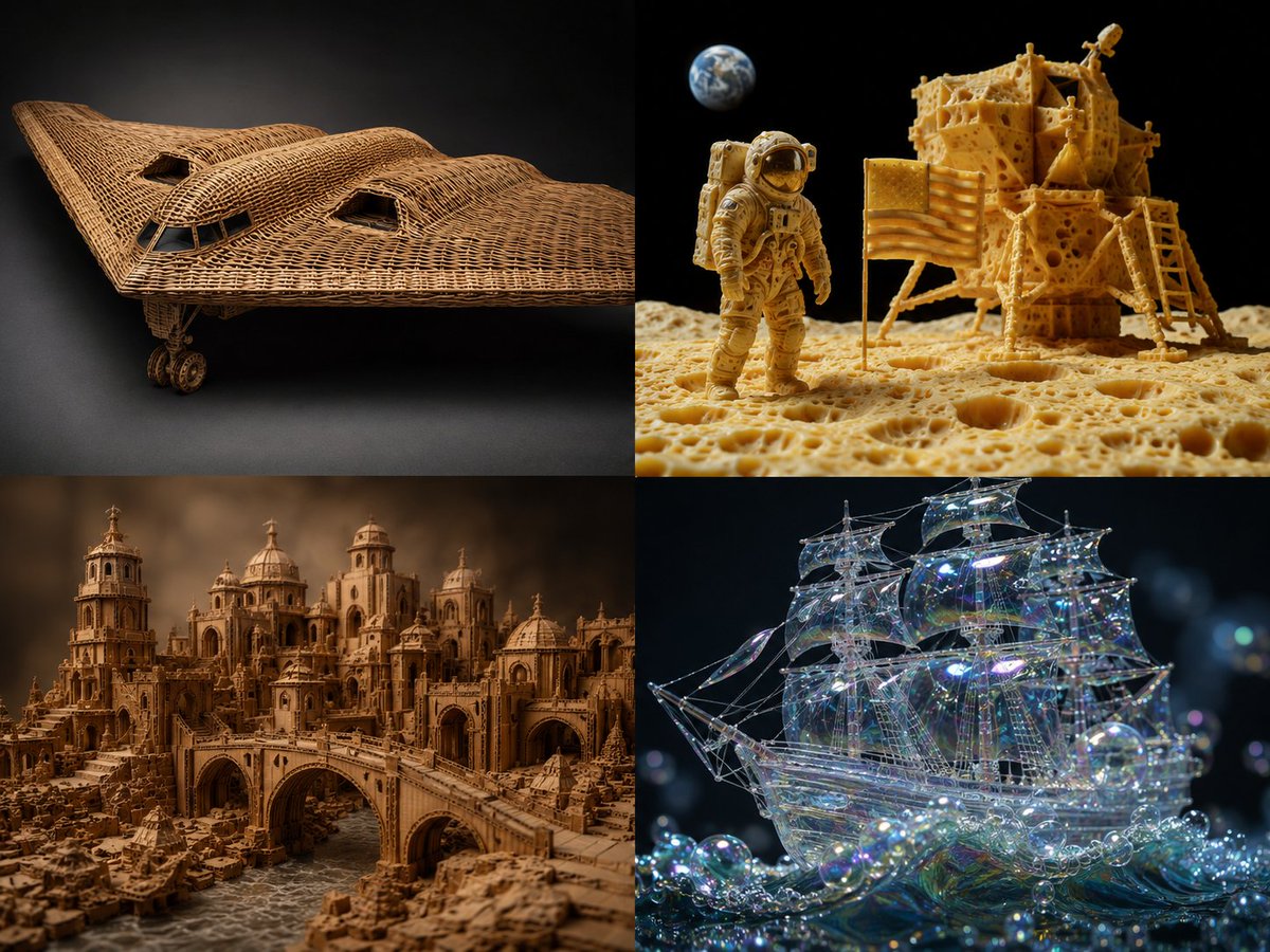 Material Transformation Physics Prompt AI image template preview