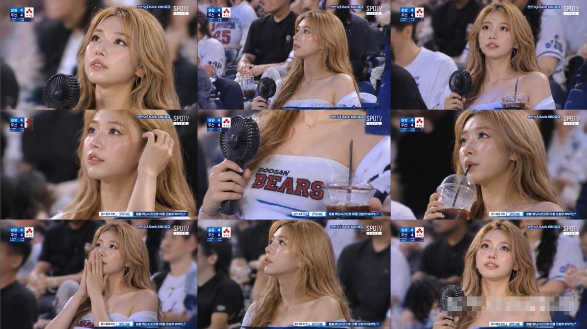 KBO Baseball Fan Television Broadcast Storyboard AI image template preview