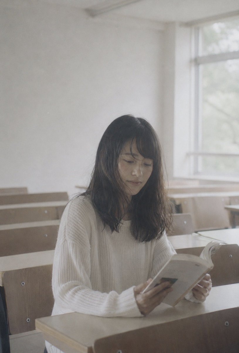 Faceless Student Reading in Classroom AI image template preview