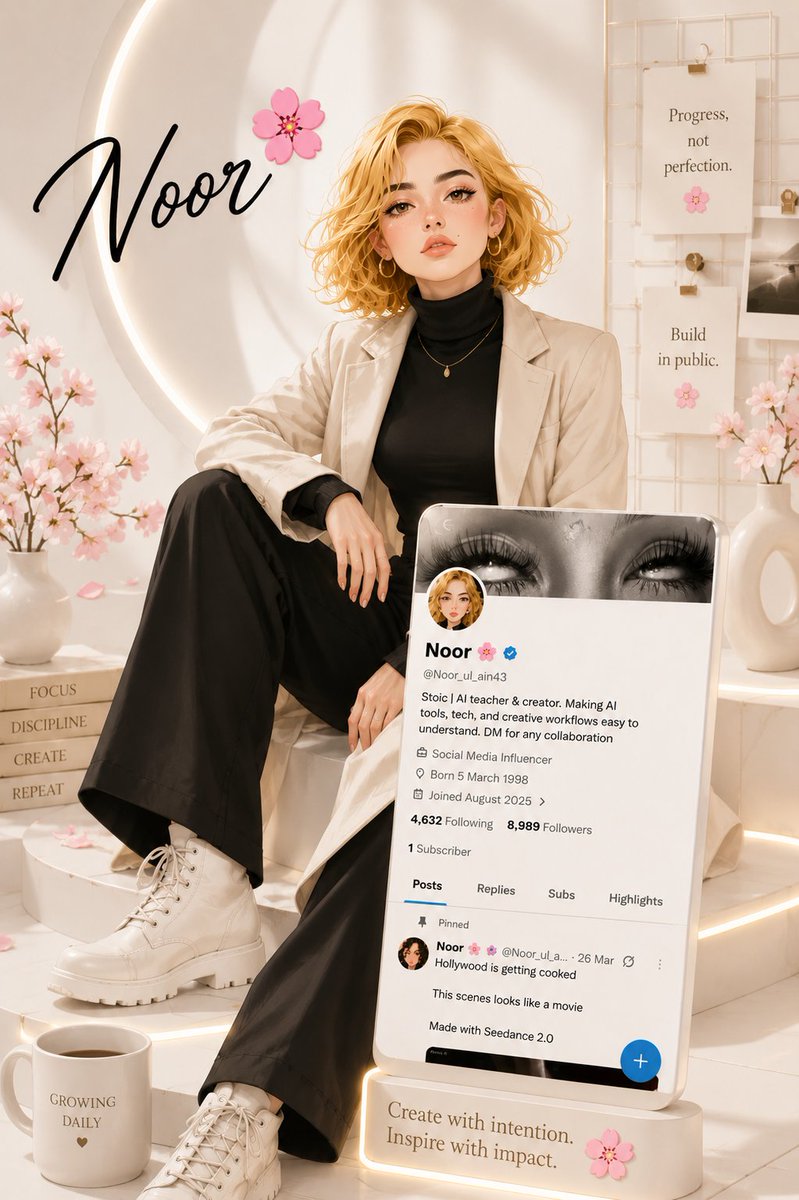 Luxury Influencer Branding Poster AI image template preview