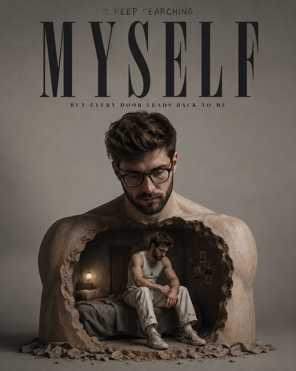 Surreal Introspective Fashion Campaign AI image template preview